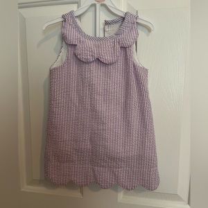 3T lined purple seersucker dress